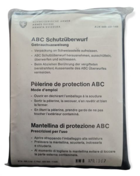 Schweizer Armee - ABC Schutzüberwurf