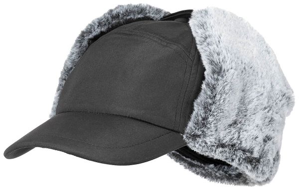 Winter Cap, &quot;Trapper&quot;, schwarz