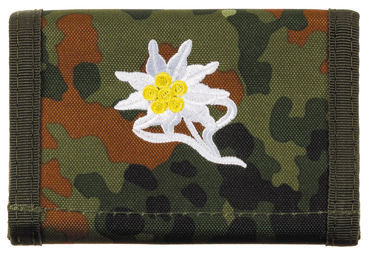 Image of BW Geldbörse, flecktarn, "Edelweiss"