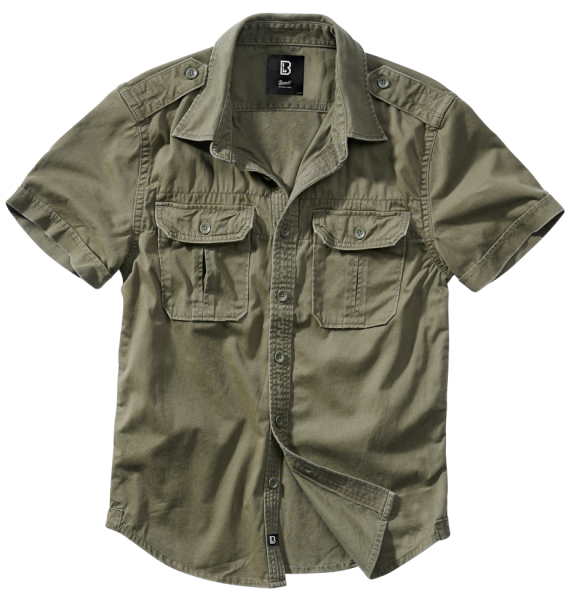 Brandit - Vintage Shirt Short Sleeve olive