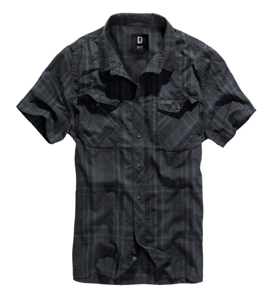 Brandit - Roadstar Shirt Short Sleeve black/blue