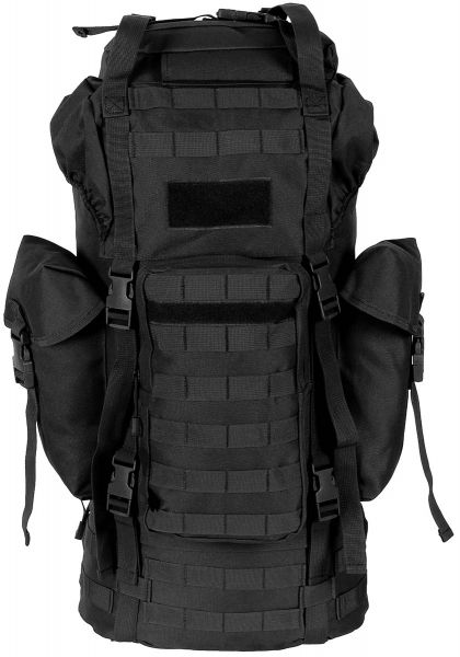 BW Kampfrucksack, &quot;MOLLE&quot;, 65 l, Alu-Aussteifung, schwarz