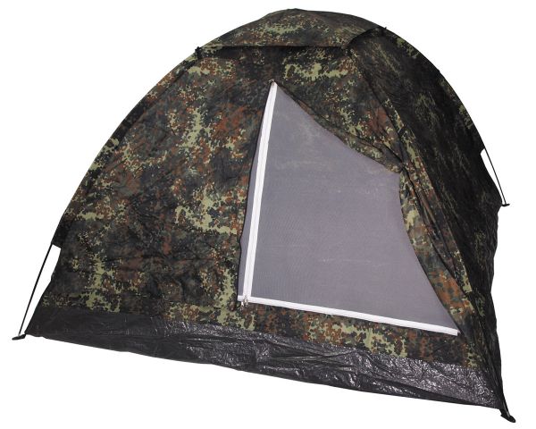 Zelt, &quot;Monodom&quot;, 3 Personen, flecktarn