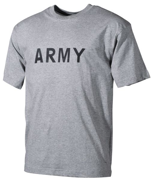 T-Shirt, bedruckt, &quot;Army&quot;, grau