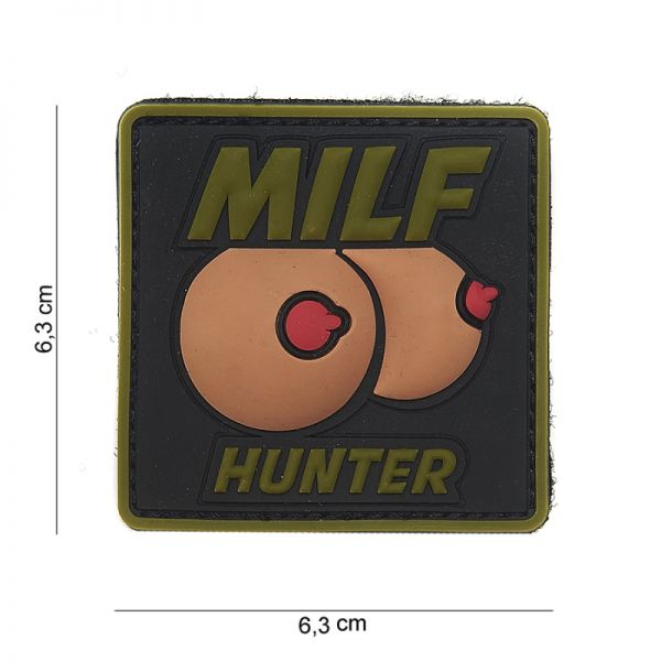 Klettabzeichen MILF Hunter 3D - farbig