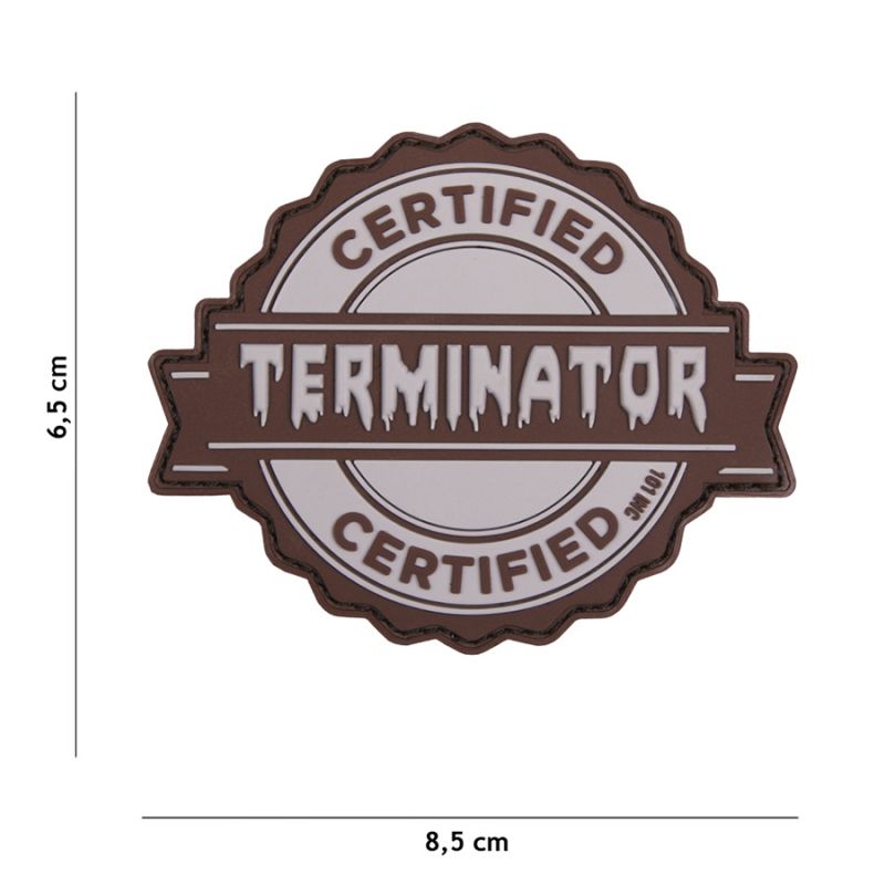 Image of Klettabzeichen Terminator - grau