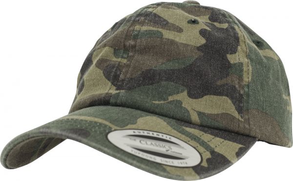 Low Profile Camo Washed Cap woodland