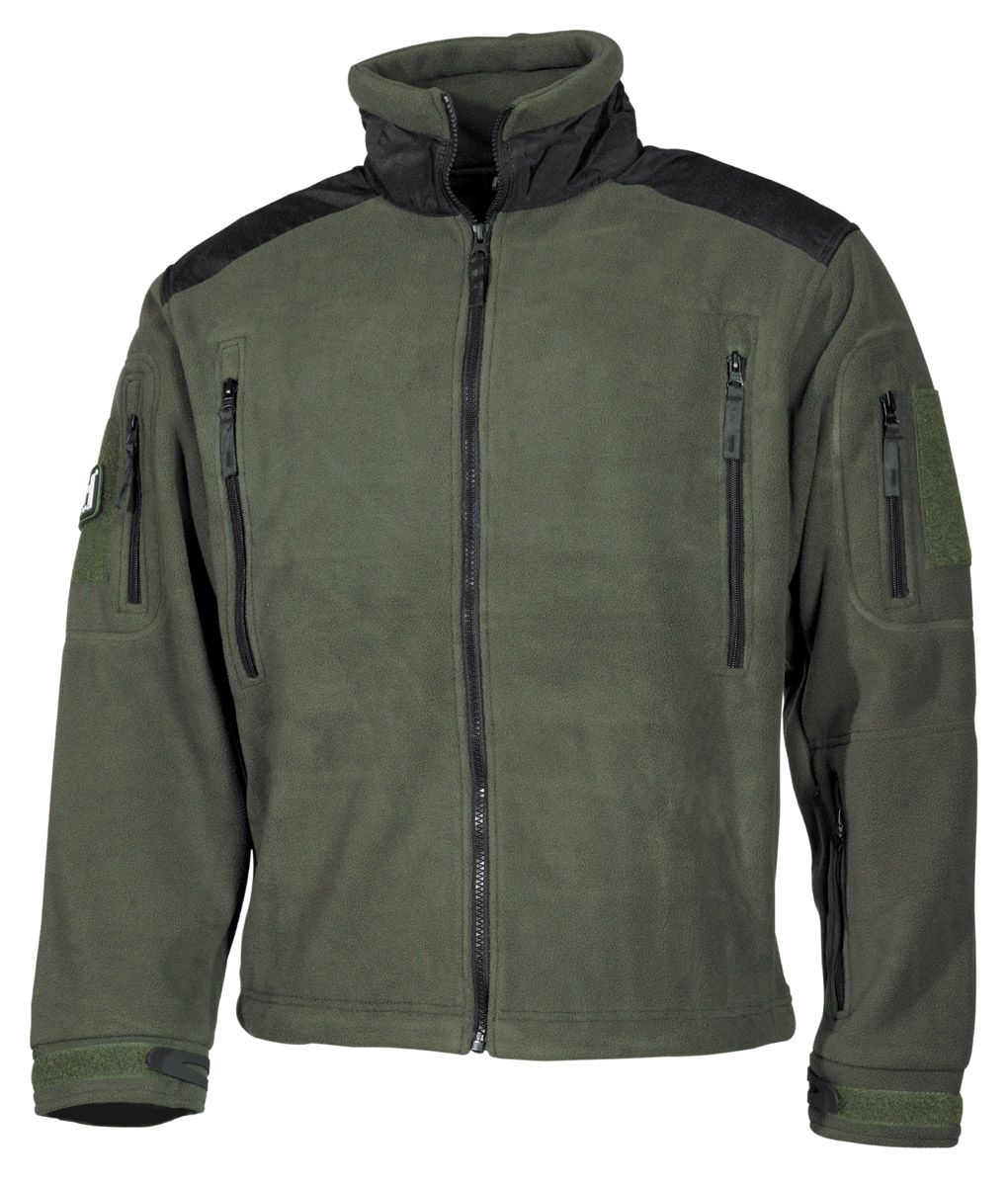 Image of Fleece-Jacke, "Heavy-Strike", oliv