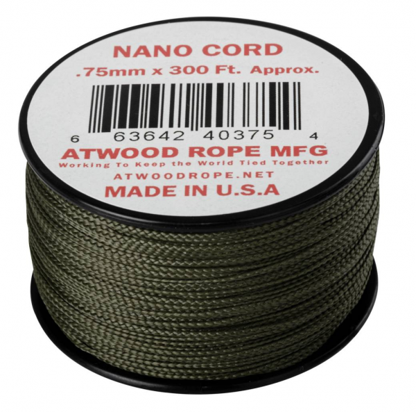 Atwood Rope MFG - Nano-Cord 0,75 mm (oliv)