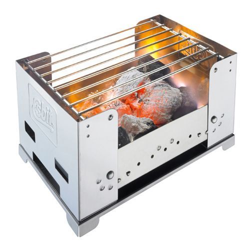 Esbit - Klappbarer Kohlegrill BBQ100S (Edelstahl)