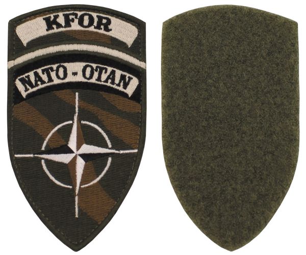 Klettabzeichen, &quot;KFOR&quot;, NATO-OTAN, neuw.