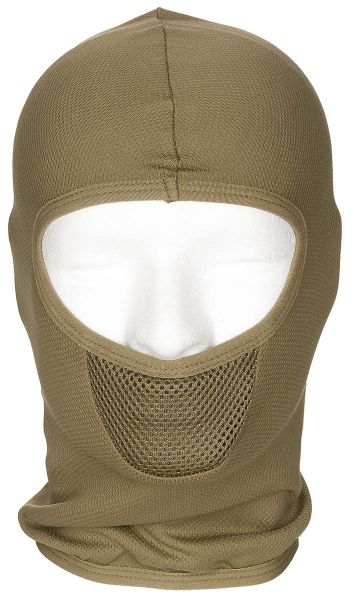 Balaclava, &quot;Tactical&quot;, 1-Loch, coyote tan