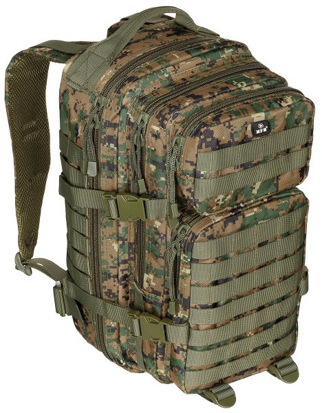 US Rucksack, Assault I, digital woodland