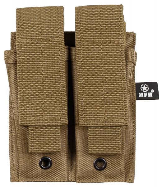 Magazintasche, 2-fach, klein, &quot;MOLLE&quot;, coyote tan