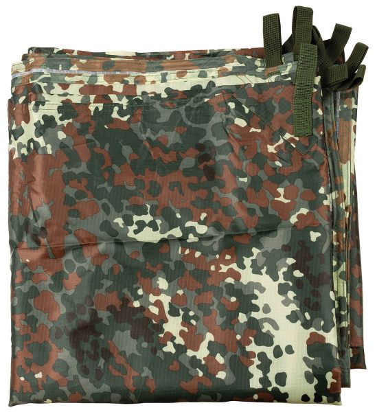 Mehrzweckplane, &quot;Tarp Extrem&quot;, flecktarn, ca. 300 x 300 cm