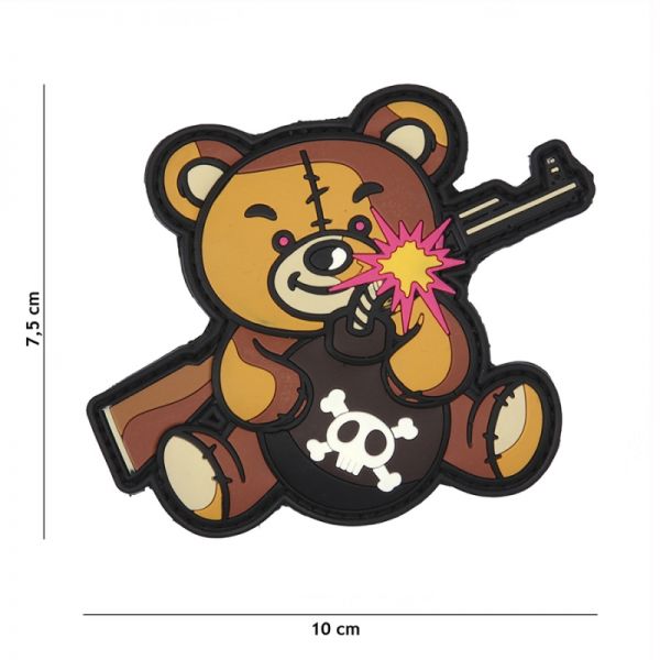 Klettabzeichen Terror Teddy - braun