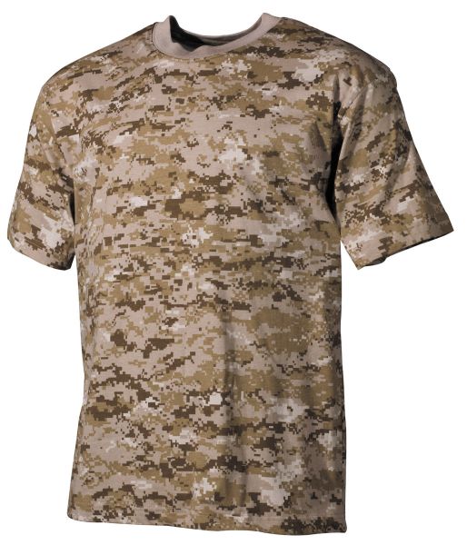 US T-Shirt, halbarm, digital desert, 170 g/m²