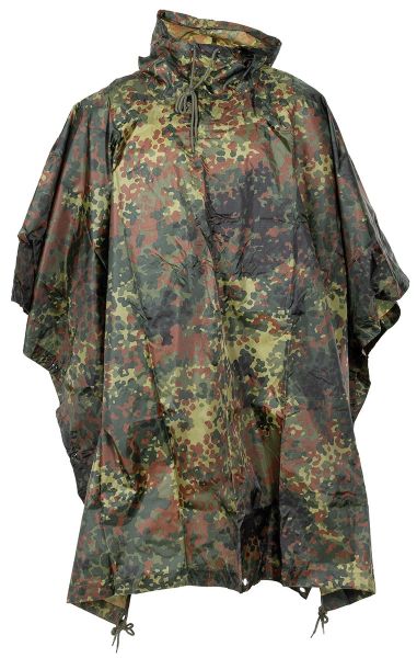 Poncho, Rip Stop, flecktarn, ca. 144 x 223 cm