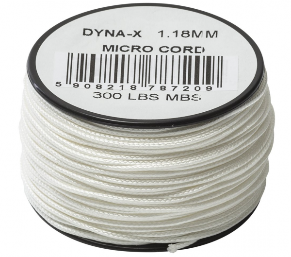 Atwood Rope MFG - Micro-Cord Dyna-X 1,18 mm (weiss)