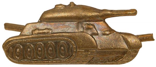 CZ/SK Metallabzeichen, bronze, &quot;Panzer&quot;, neuw.