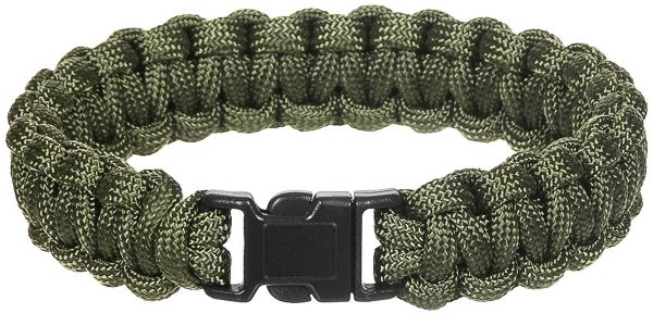 Armband, &quot;Parachute Cord&quot;, oliv, Breite ca. 1,9 cm