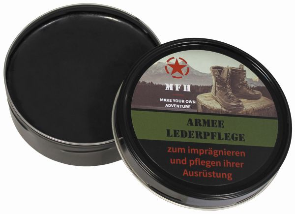 Schuhcreme, &quot;Army&quot;, schwarz, 150 ml Dose